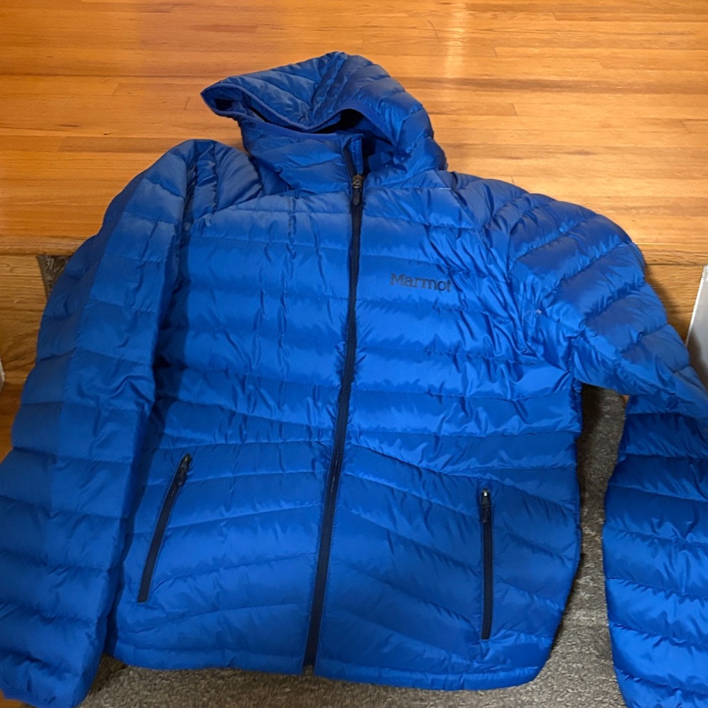 Marmot Vibrant Blue Men's Puffer Jacket